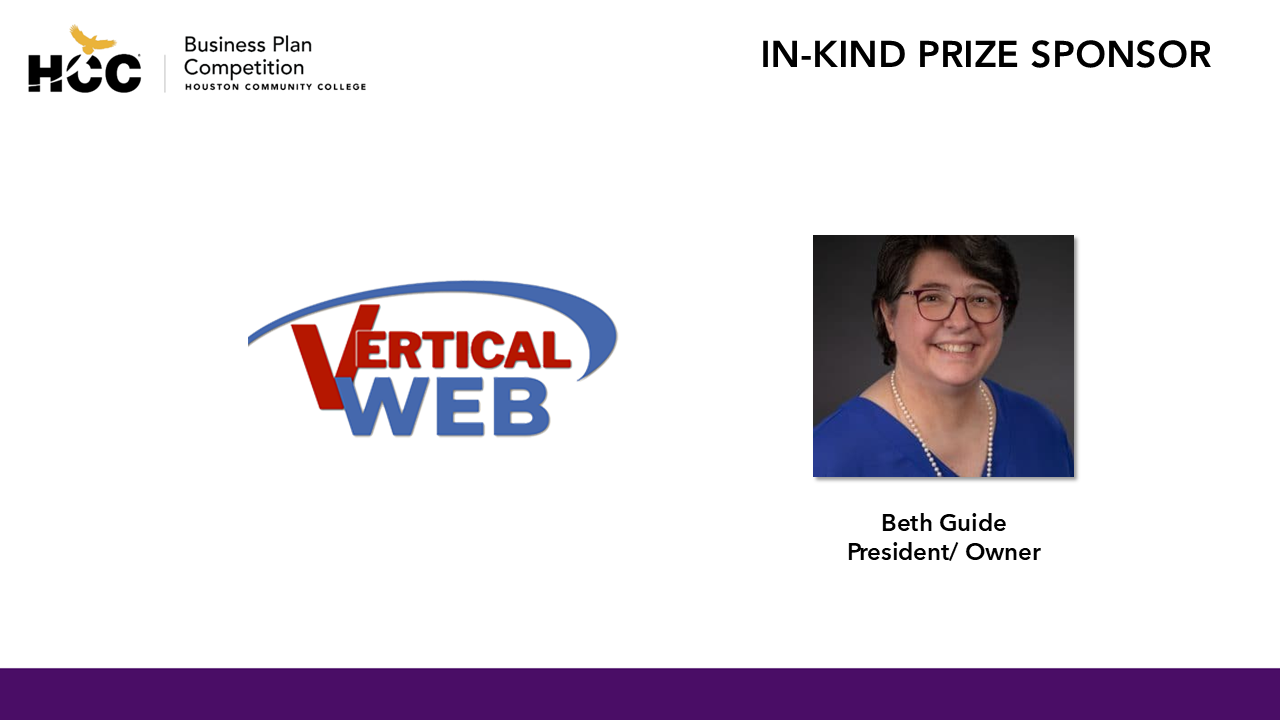 Vertical Web 2025 Business Plan Competition In-Kind Prize Sponsor