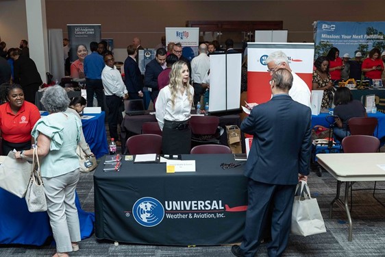 group of people that attended the career fair