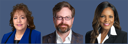 Chair Loredo, Vice Chair Cheben and Secretary Lenton-Gary